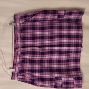 XL Basic Edition Plaid Skirt